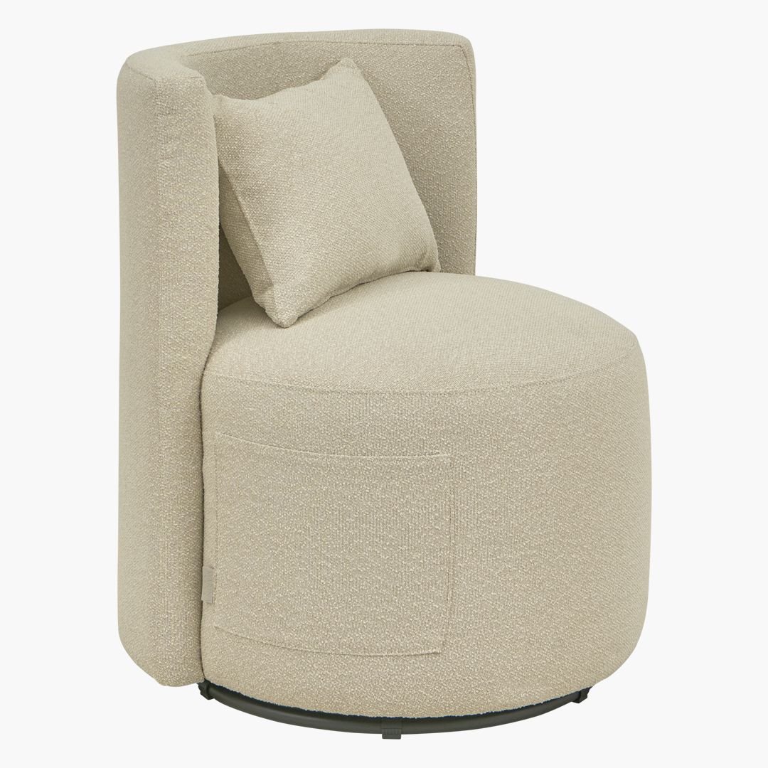 CLEO OUTDOOR SWIVEL DINING CHAIR