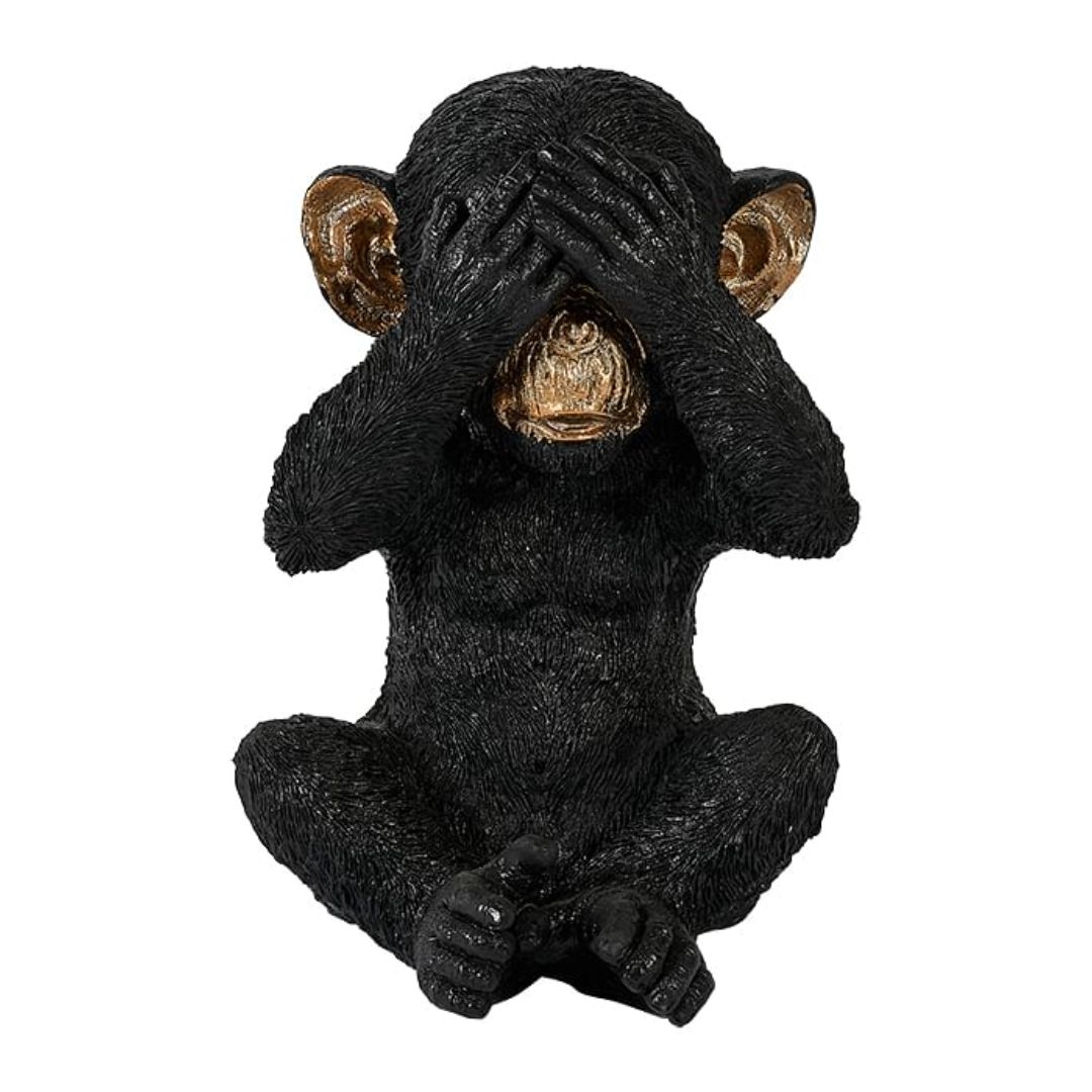 Marcel Monkey - BLACK POLYRESIN | Marina Home UAE