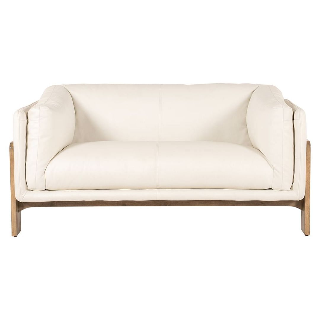 White two seater sofa 2025