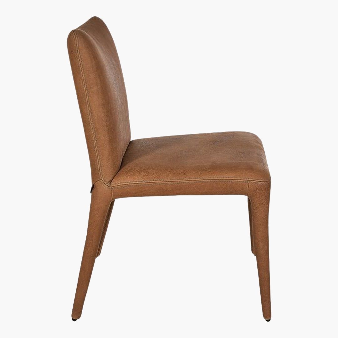 Buy Online Monza Dining Chair,BROWN,LEATHER Marina Home