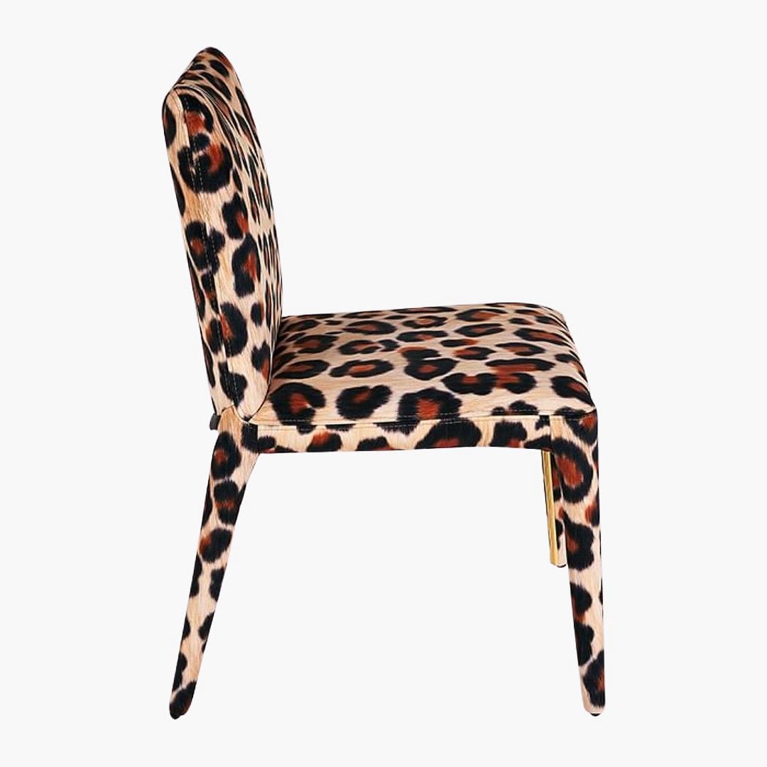 Leopard print shell chair 2025