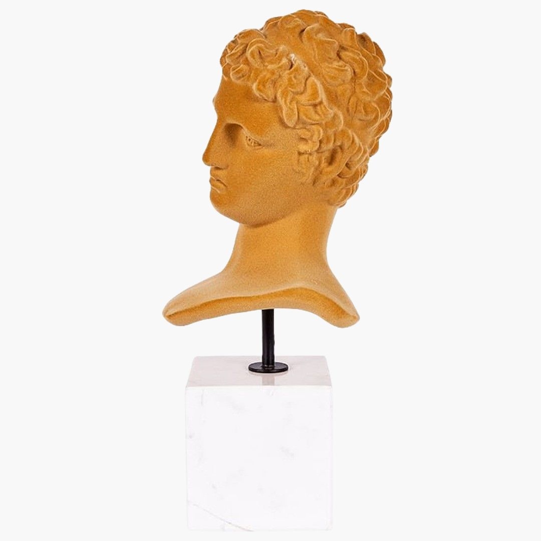 Buy Online Kouros Sculpture,GOLD,POLYRESIN Marina Home Interiors UAE