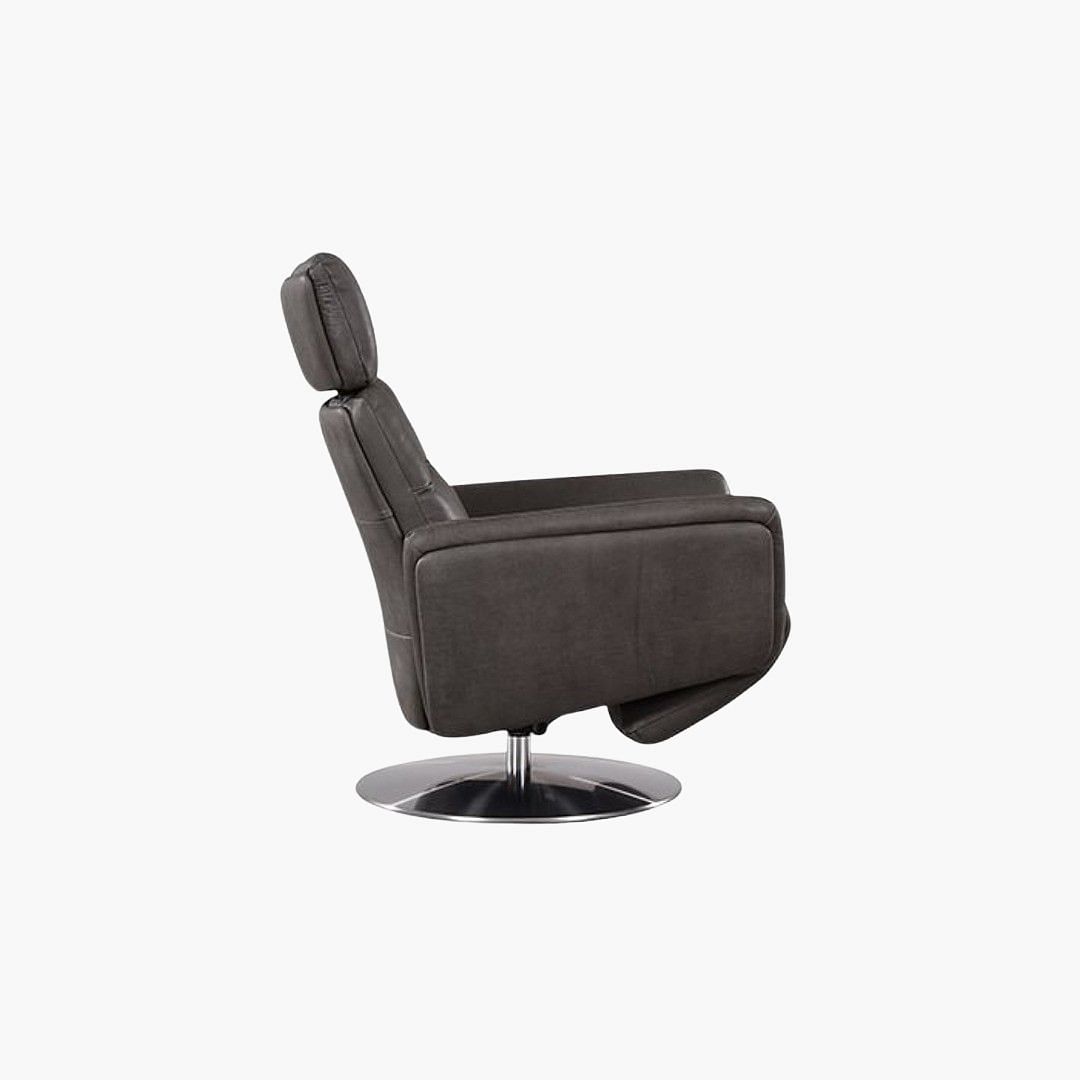 Reclining chairs leather swivel top