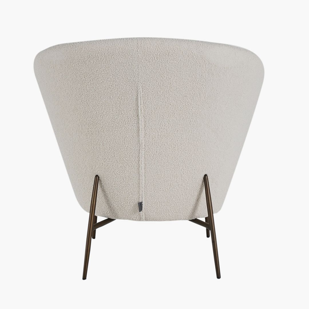 Buy Online Orbit Lounge Chair With Foot Stool GREY FABRIC Marina Home Interiors UAE