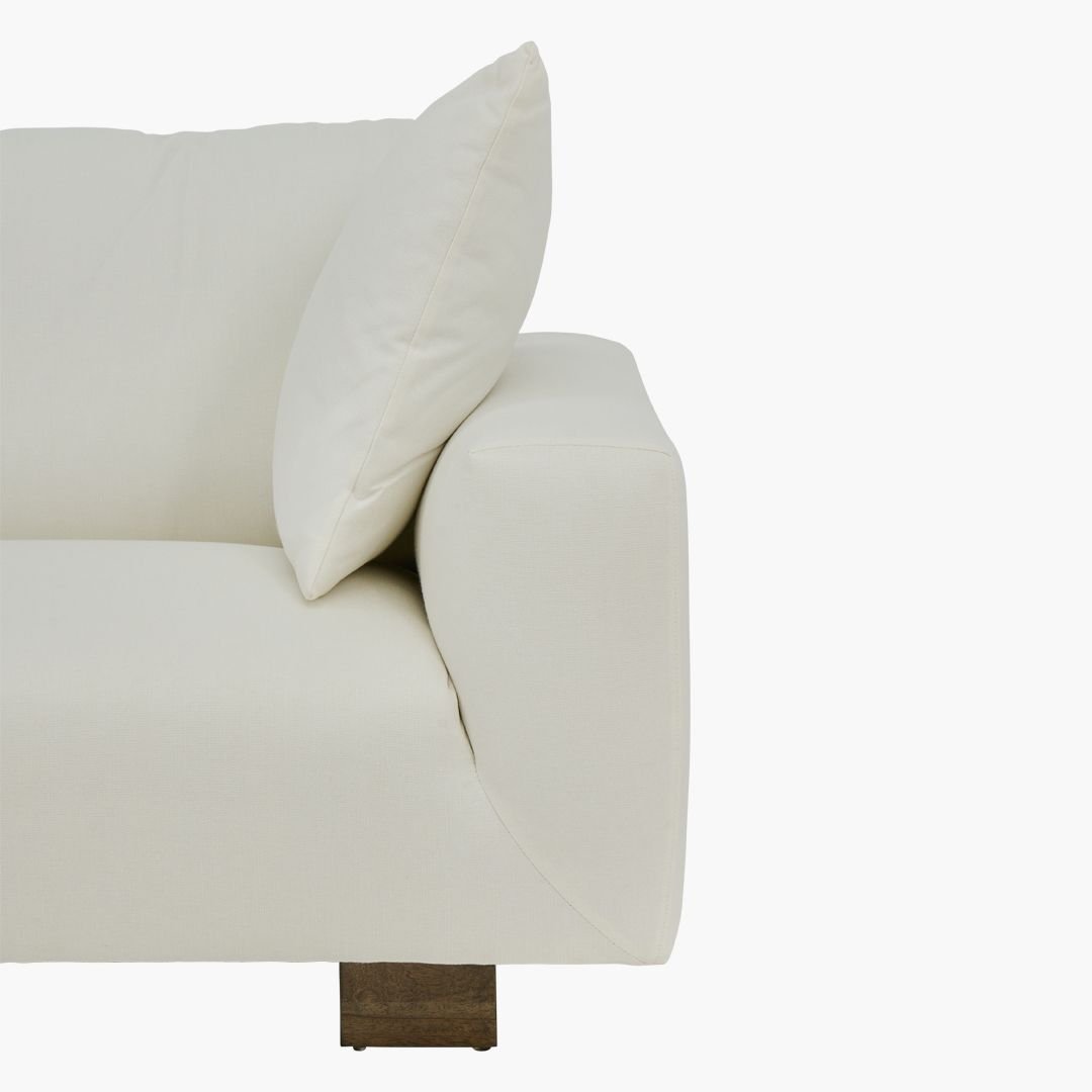 White 3 Seater Sofa