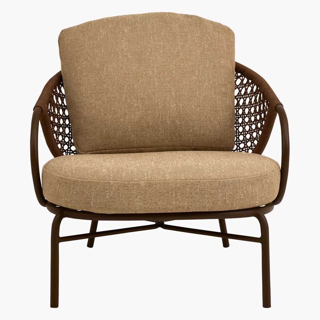 Buy Online CAIRO OUTDOOR LOUNGE CHAIR,White,Rope Marina Home